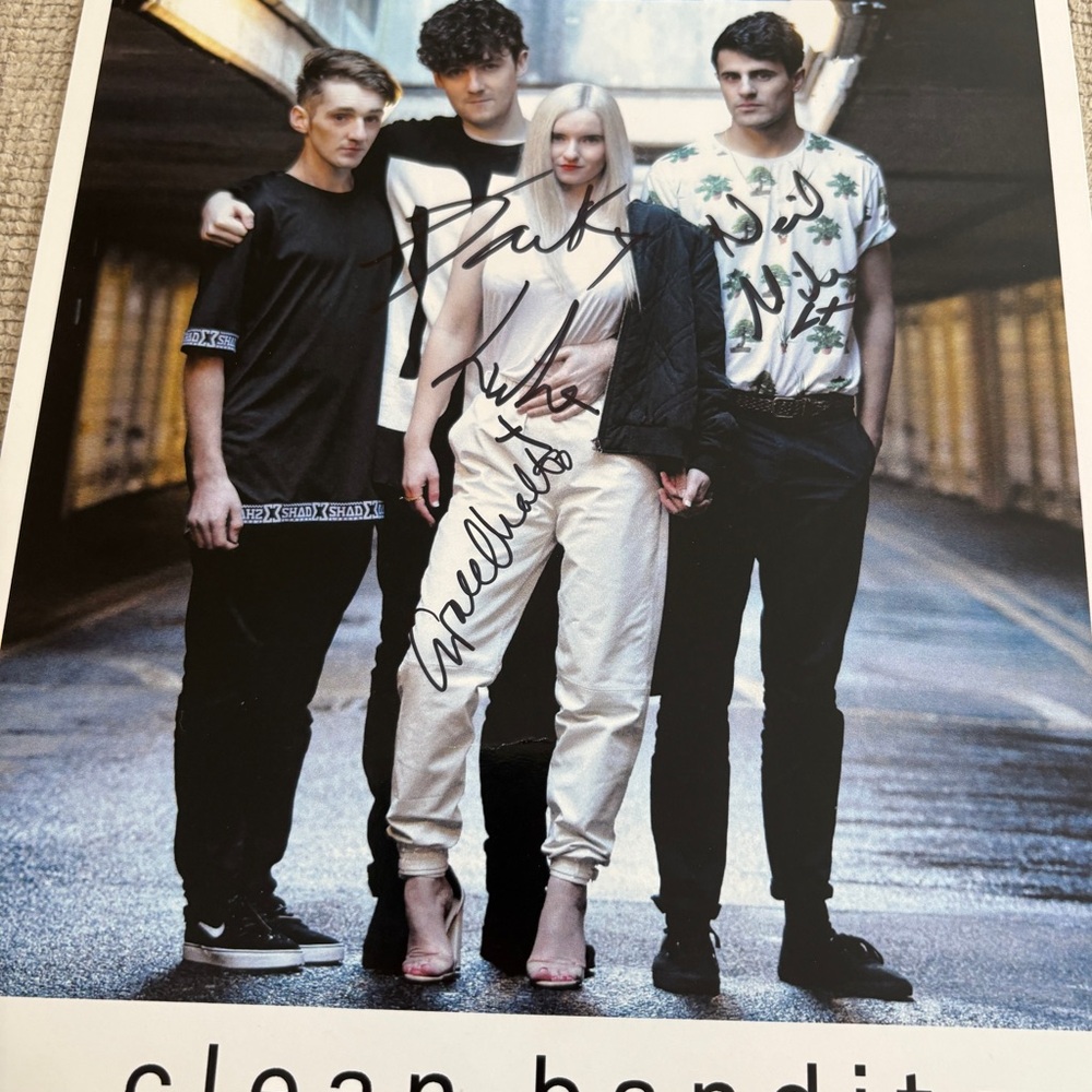 Clean Bandit Autographed Poster